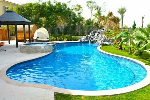 swimming pool landscaping services in Dubai